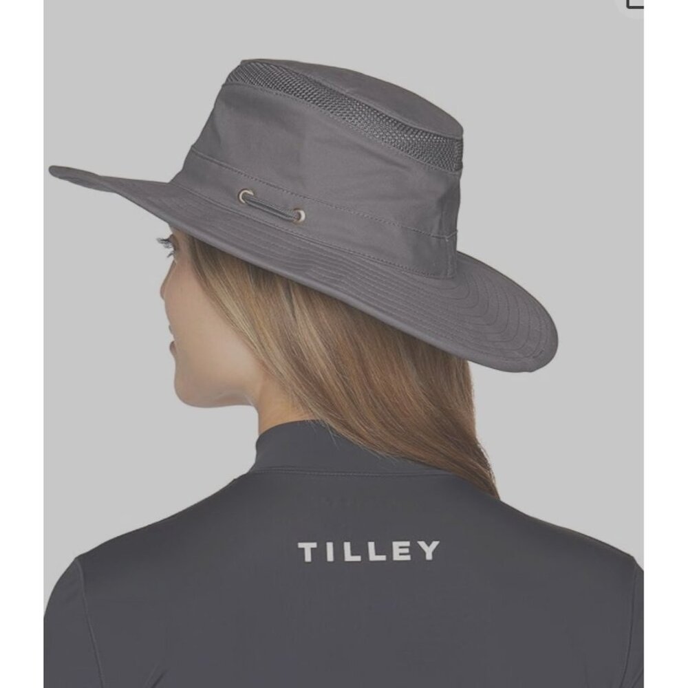 Tilley T4MO-1 Airflo Unisex Hikers Hat 7 3/8 59cm Large Gray Organic MSRP $120 - Picture 17 of 17